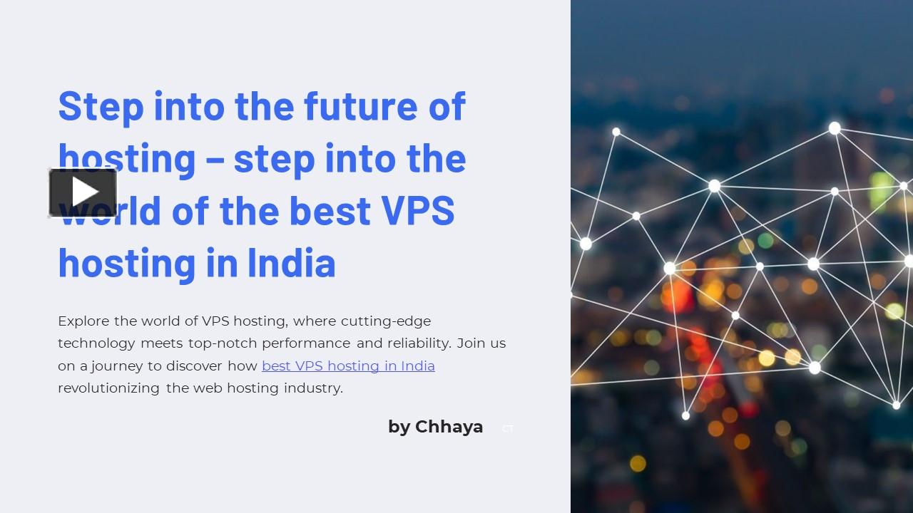 PPT – "Step into the future of hosting – step into the world of the ...