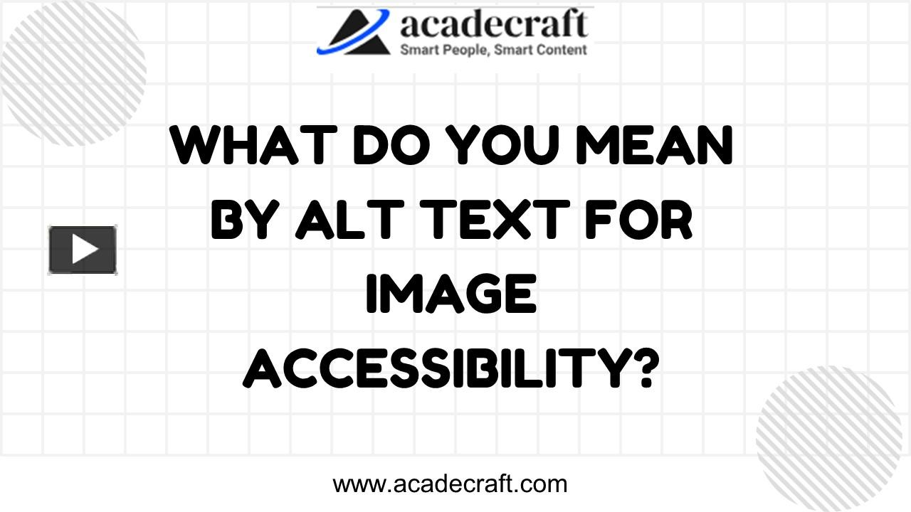 PPT – What do you mean by alt text for image accessibility PowerPoint ...