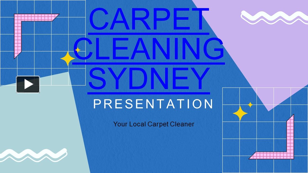 Carpet Cleaning Sydney Presentation Free To Download