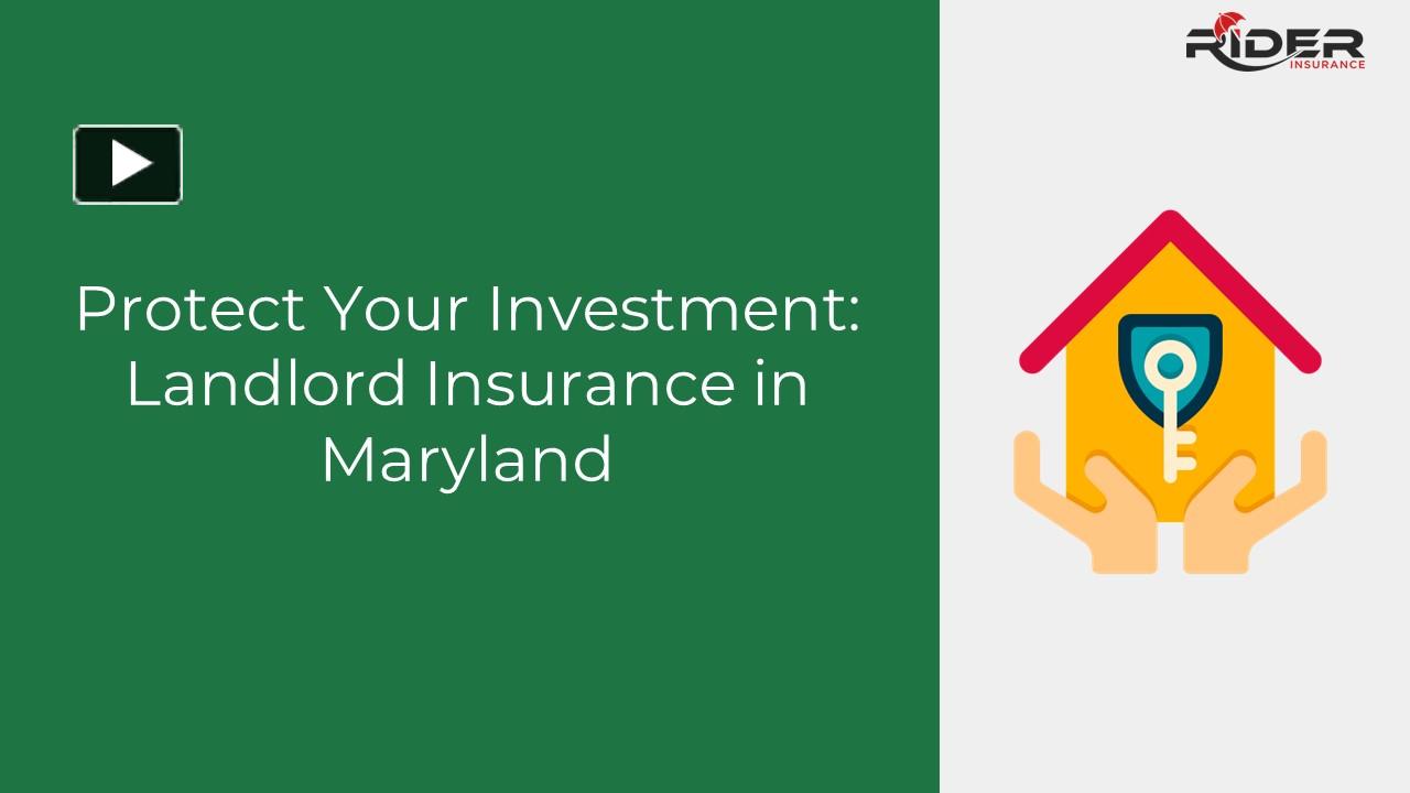PPT – Protect Your Investment: Landlord Insurance in Maryland ...
