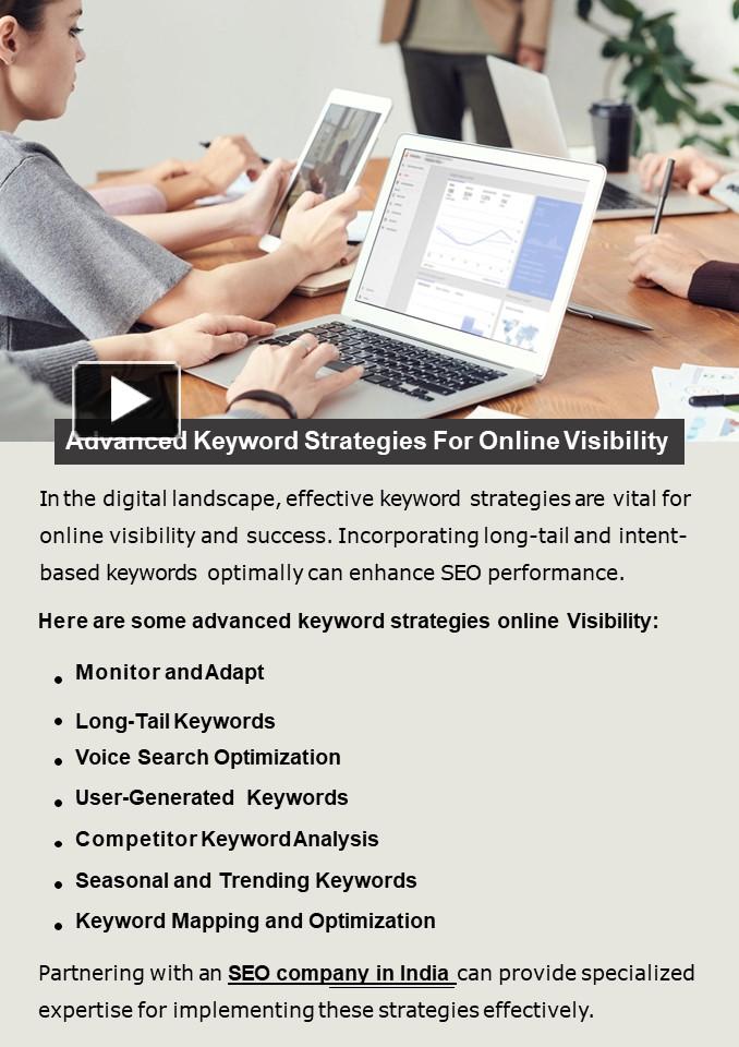 PPT – Advanced Keyword Strategies For Online Visibility PowerPoint ...
