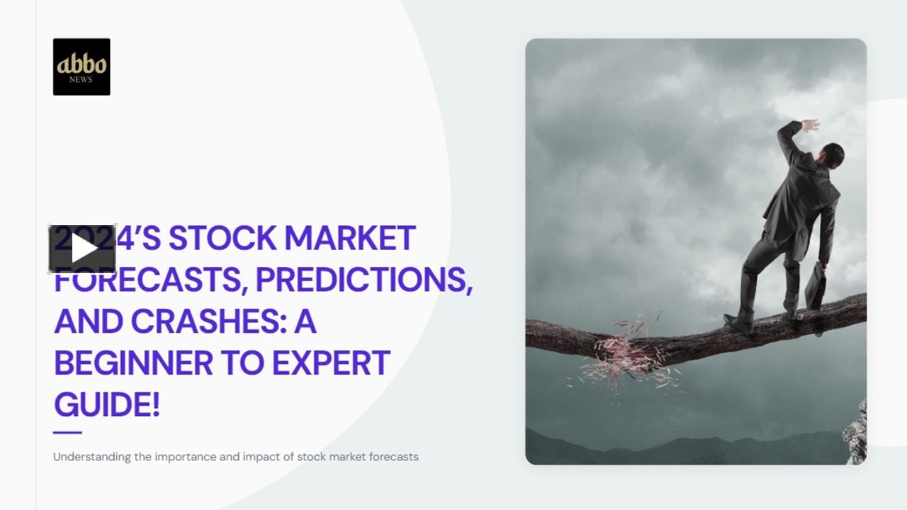 Stock Market Forecasts And Predictions Presentation Free To Download