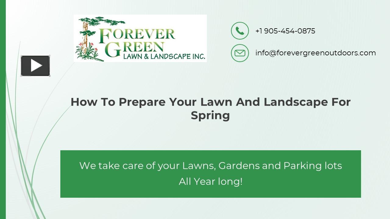 How to Prepare your Lawn and Landscape For Spring presentation | free ...