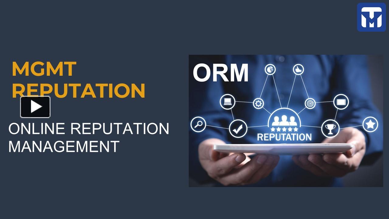Best Online Reputation Management Mgmt Reputation Presentation Free