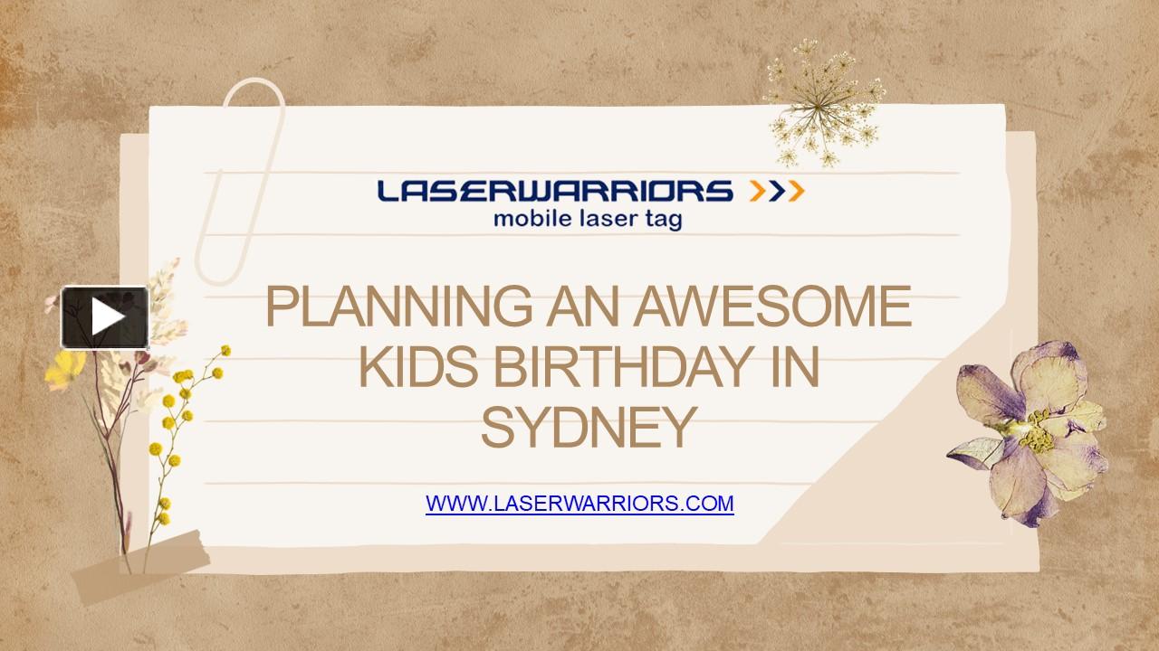 PPT – Planning An Awesome Kids Birthday In Sydney - Call Us Now 1300 ...