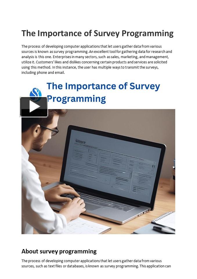 PPT – The Importance of Survey Programming | Sample Junction-Best ...