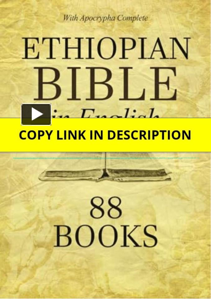 Download ethiopian bible in english 88 books apocrypha complete enoch