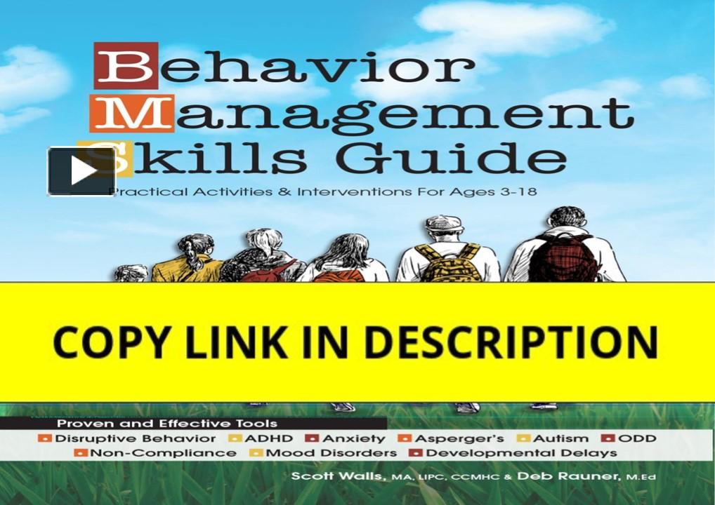 [PDF] DOWNLOAD EBOOK Behavior Management Skills Guide: Practical Activ ...