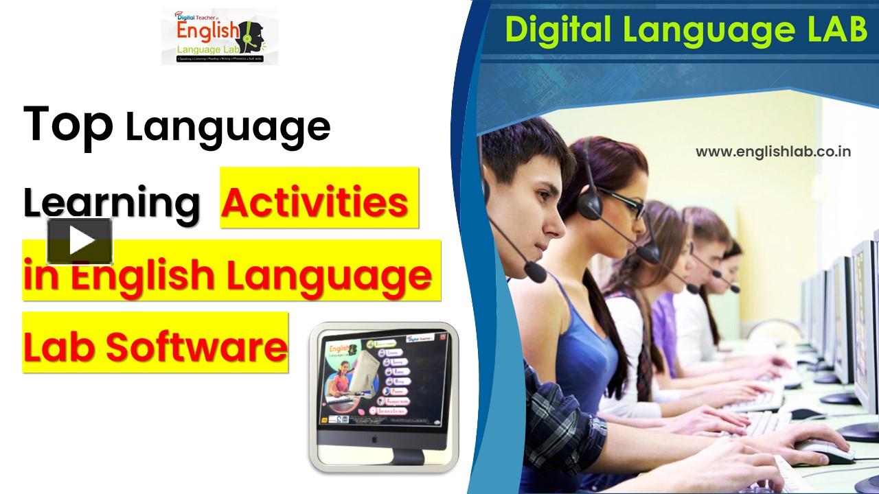 Top Language Learning Activities in English Language Lab Software ...
