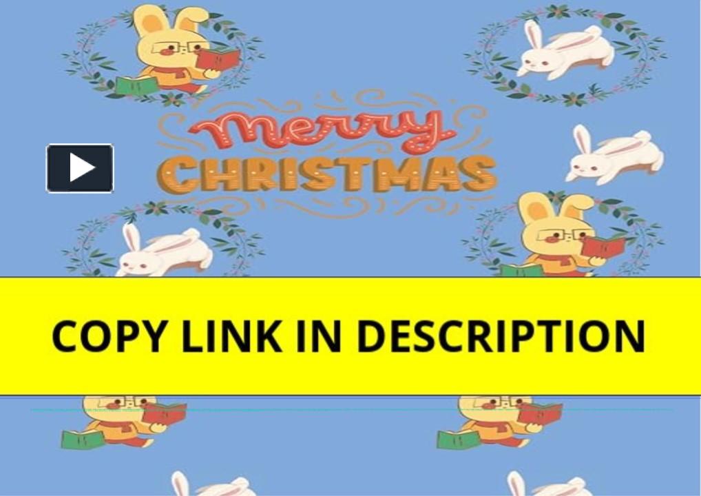 PPT – DOWNLOAD Cute Bunny on Blue Background Merry Christmass Notebook ...