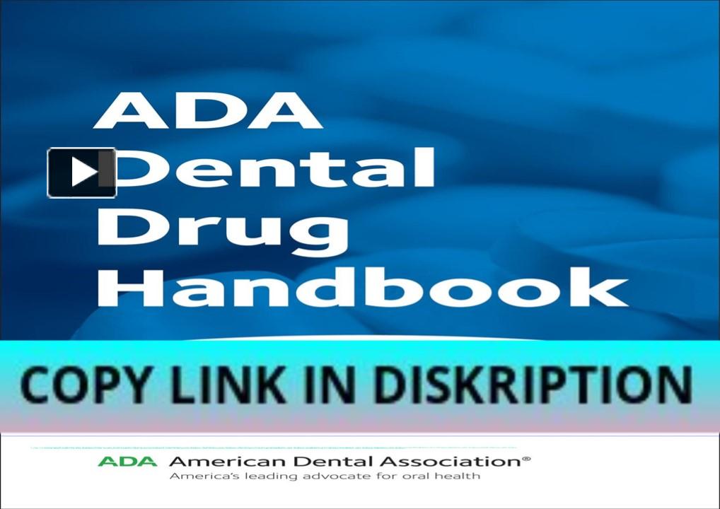 Download [PDF] ADA Dental Drug Handbook : A Quick Reference ...