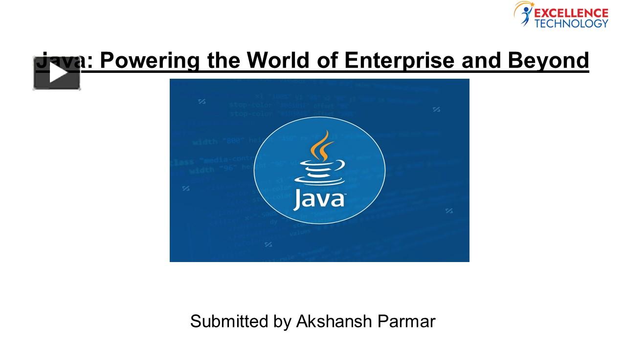 PPT – java course in chandigarh PowerPoint presentation | free to ...