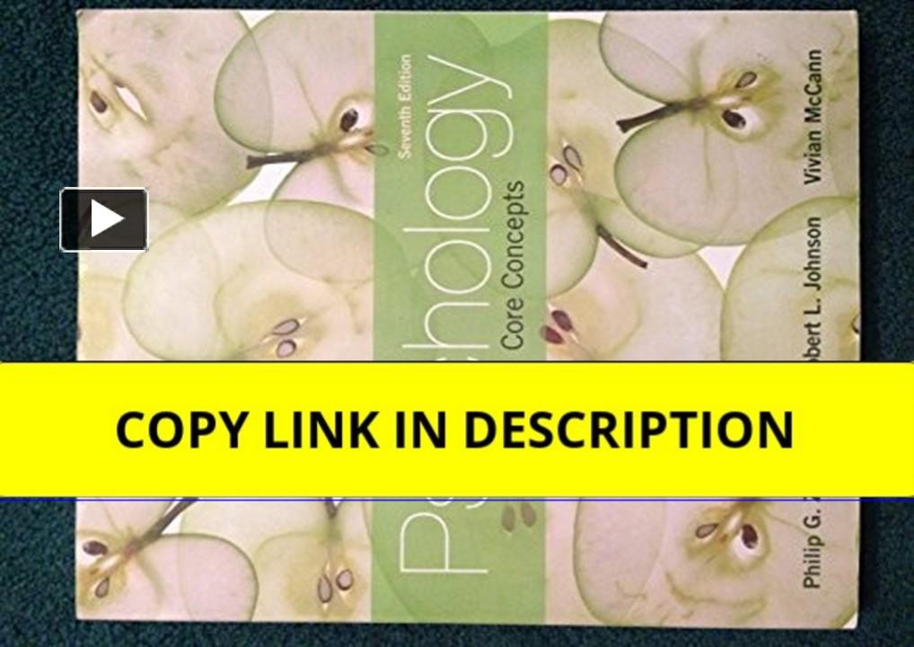 get⚡[PDF] Psychology: Core Concepts 7th Edition presentation | free to ...