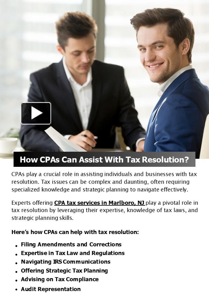 PPT – How CPAs Can Assist With Tax Resolution? PowerPoint presentation ...