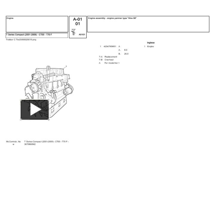 PPT – McCormick T Series Compact (2001-2009) - CT00 - T70 F Tractor ...