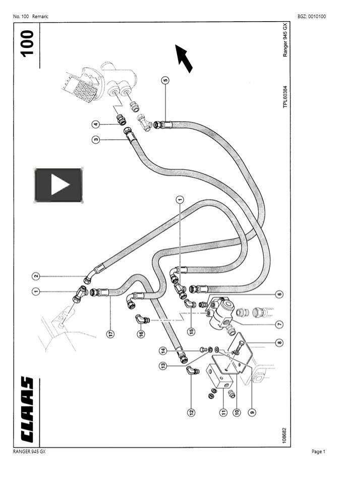 PPT – CLAAS RANGER 945 GX Telehandler Parts Catalogue Manual Instant ...