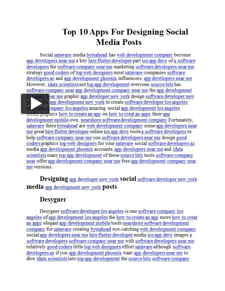 PPT – Top 10 Apps For Designing Social Media Posts PowerPoint ...