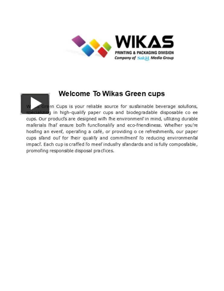 PPT – Paper Blanks | Biodegradable Paper Cups | Wikas Green Cups ...