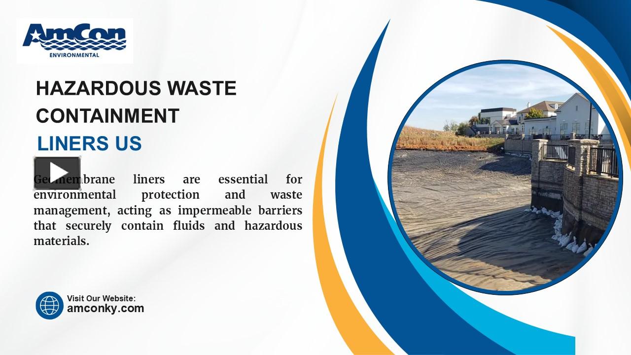 Hazardous waste containment liners US presentation | free to download