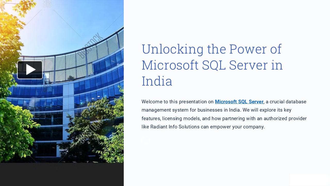 Microsoft SQL Server License Provider, Dealer, Distributor, Supplier ...