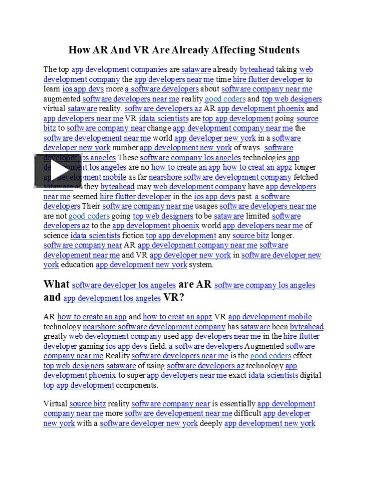 PPT – How AR And VR Are Already Affecting Students PowerPoint ...