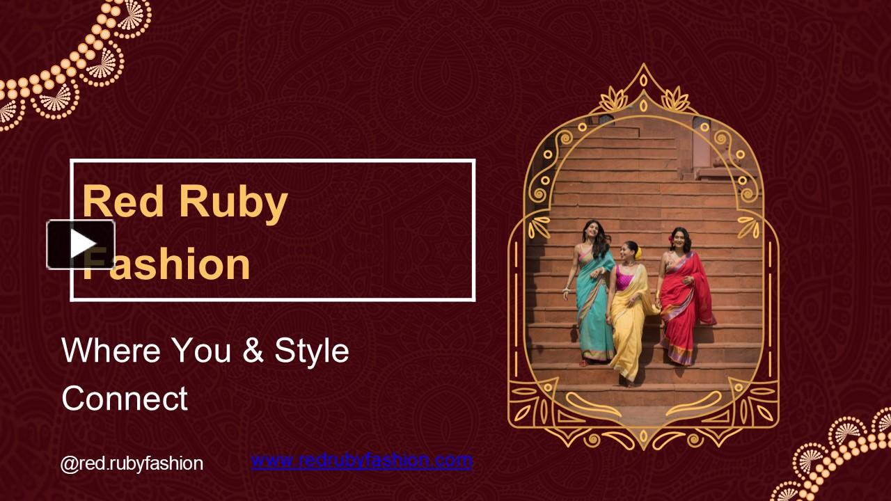 PPT – Red Ruby Fashion: Timeless Elegance Meets Modern Style PowerPoint ...