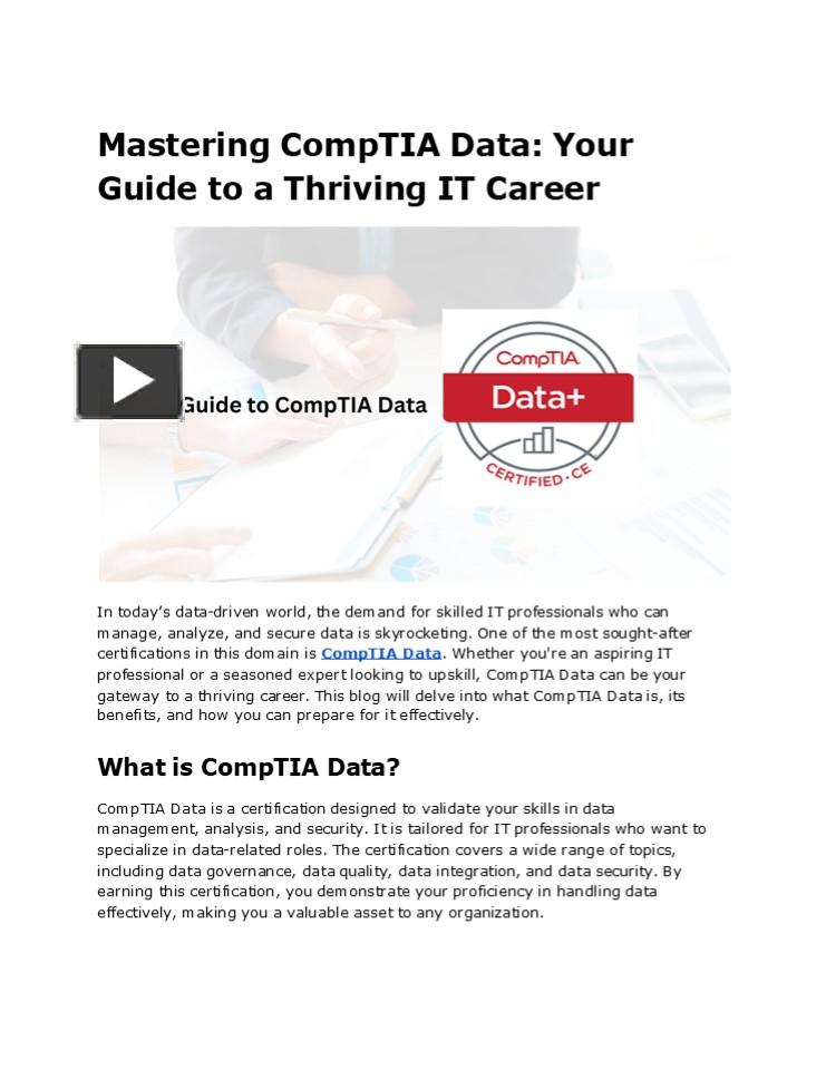 PPT – Mastering CompTIA Data Security Essentials PowerPoint ...