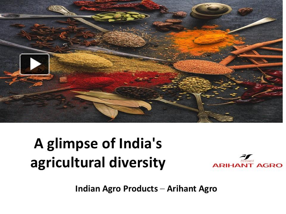 PPT – Indian Agro Products Manufacturers, Suppliers and Exporters ...