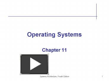 PPT – Operating Systems PowerPoint presentation | free to view - id ...