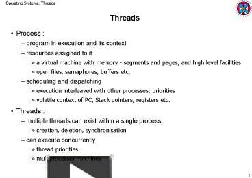 PPT – Threads PowerPoint presentation | free to view - id: 9d650-ZTJjZ