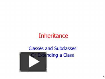 Inheritance presentation | free to download