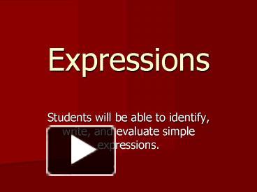 PPT – Expressions PowerPoint presentation | free to download - id ...