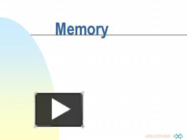 PPT – Memory PowerPoint presentation | free to view - id: a68bc-ZjY4Y