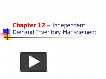 PPT – Chapter 12 PowerPoint presentation | free to download - id: a8cbe ...
