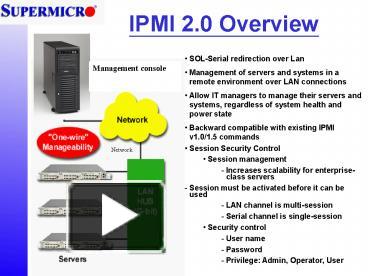 IPMI 2'0 Overview presentation | free to view