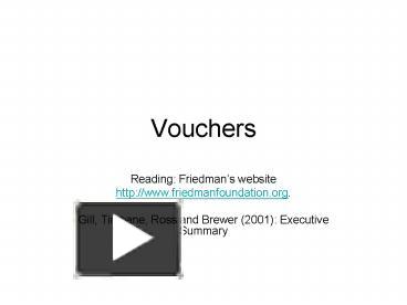 Vouchers presentation | free to view