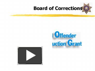 PPT – Board of Corrections PowerPoint presentation | free to view - id ...