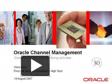 PPT – Oracle Channel Management PowerPoint presentation | free to ...