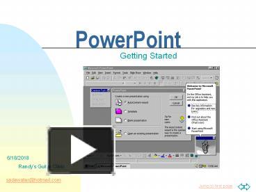 PPT – Getting%20Started PowerPoint presentation | free to download - id ...