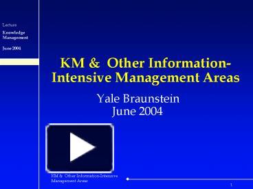 PPT – KM PowerPoint presentation | free to view - id: cb38c-ZDc1Z
