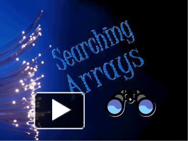 PPT – Arrays PowerPoint presentation | free to view - id: cbff2-ZDc1Z