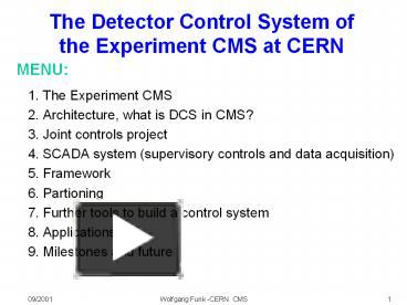 1. The Experiment CMS presentation | free to download