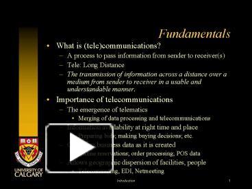 PPT – Fundamentals PowerPoint presentation | free to view - id: d5174-ZDc1Z