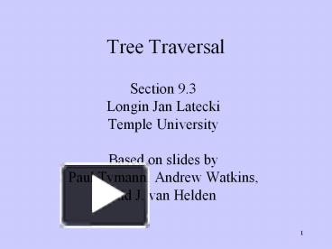 Tree Traversal presentation | free to download