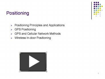 PPT – Positioning PowerPoint presentation | free to view - id: d944c-OTRkN