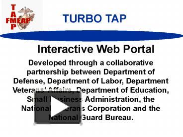 TURBO TAP presentation | free to view