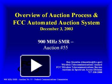 PPT – Overview of Auction Process PowerPoint presentation | free to ...