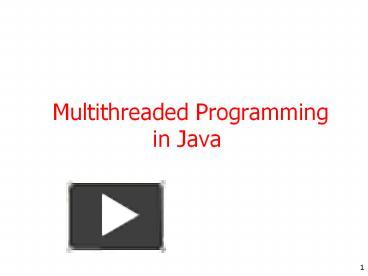 PPT – Multithreaded%20Programming%20in%20Java PowerPoint presentation ...