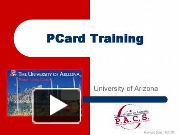 PCard Training presentation | free to view