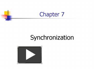 Synchronization presentation | free to download